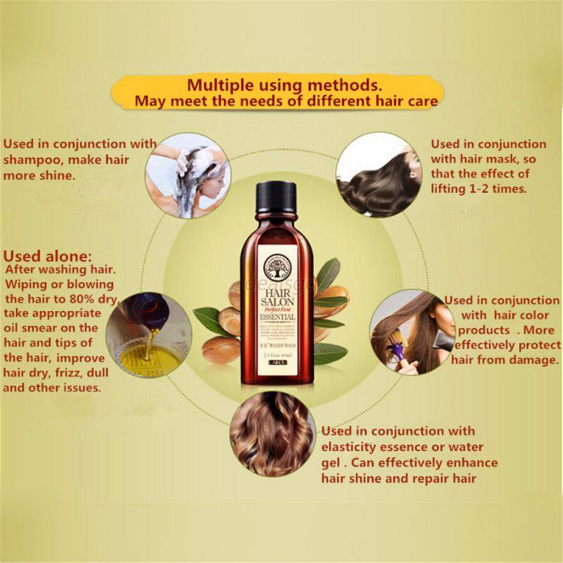 Pure Argan Oil Nourish Scalp Hair Essential Oil For Dry Hair Types Hair